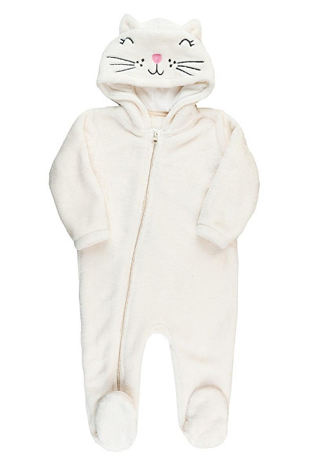 Комбінезон теплий для новонароджених, молочний топ 80 Крохатушка одяг Київ - фото 1