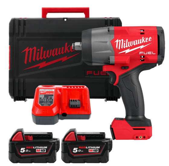 Гайкокрут акумуляторний 1/2" MILWAUKEE, M18 FHIW2F12-502X, 2034Нм, (+ заряд.пристрій, 2 акум., HD кейс) Одеса