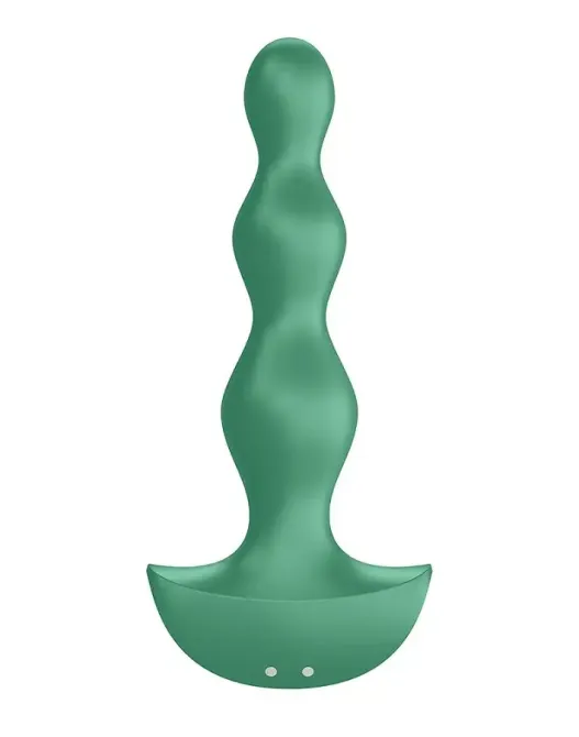 Анальний стимулятор-намистини з двома моторами Satisfyer Lolli-Plug 2 Green Львів - фото 5