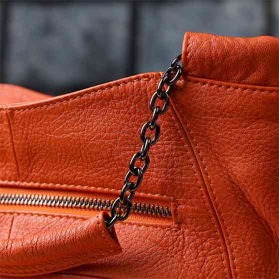 Сумка для жінок з натуральної шкіри Vintage 22990 Помаранчевий Київ