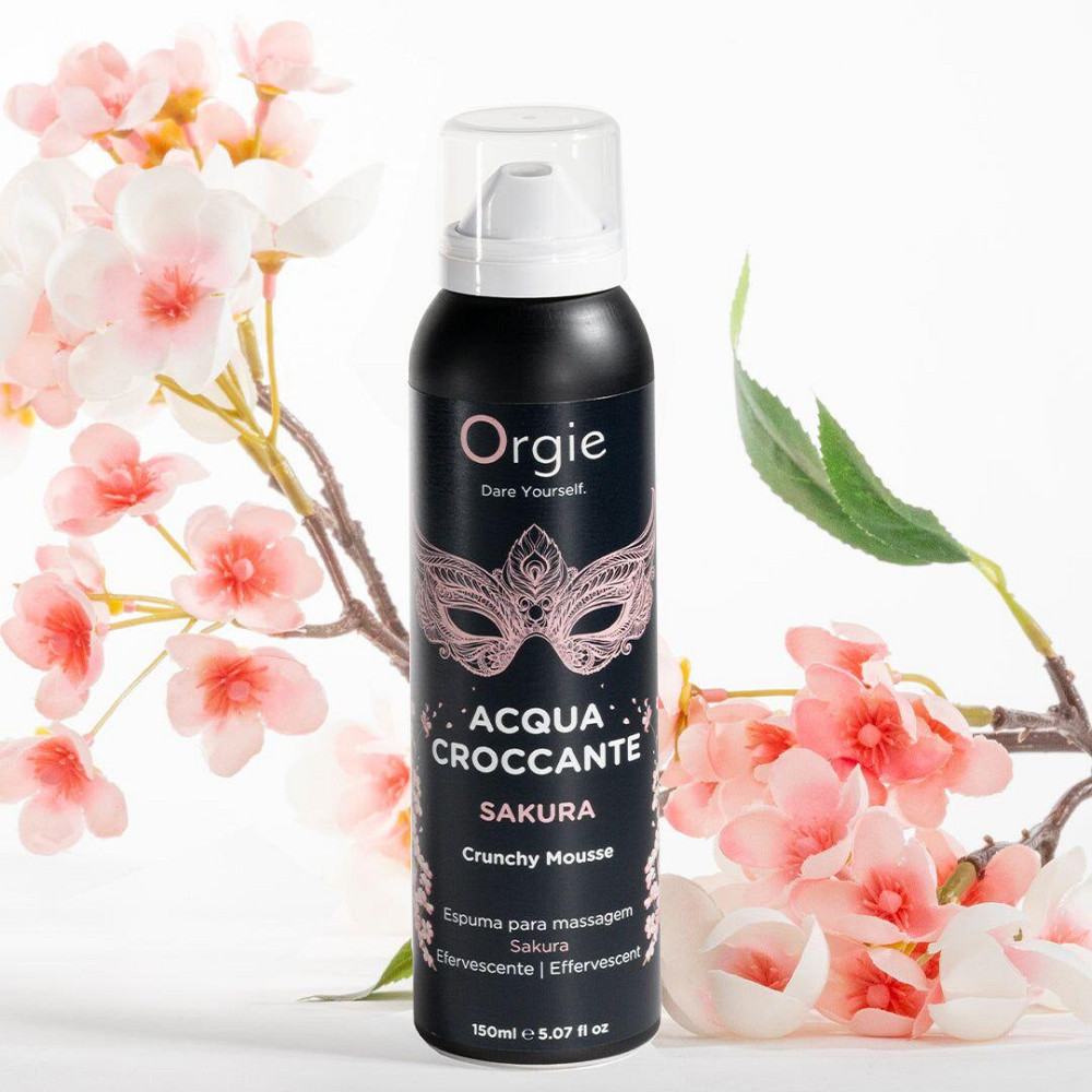 Масажна пінка Orgie – Acqua Croccante Sakura (150 мл), ефект бульбашок, що лопаються Sex Aura Київ - фото 4