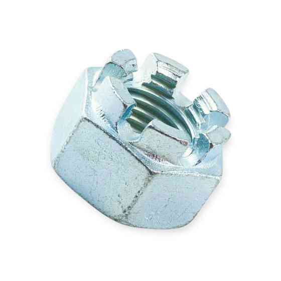 Гайка М30 корончаста 8кл цинк (ст.крок 3,5) Мукачево