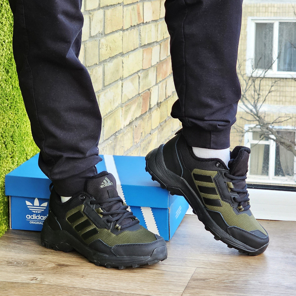 Термо Кроссовки Adidas Gore-Tex Хаки Мужские Зимние Адидас Зелёные (размеры: 41) Днепр - изображение 10