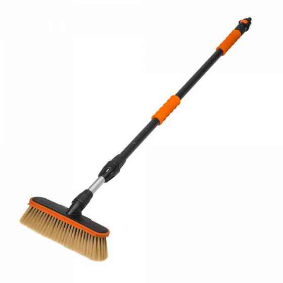 Щетка для мытья с клапаном, телескопическая, SOFT, 110-180см, 10