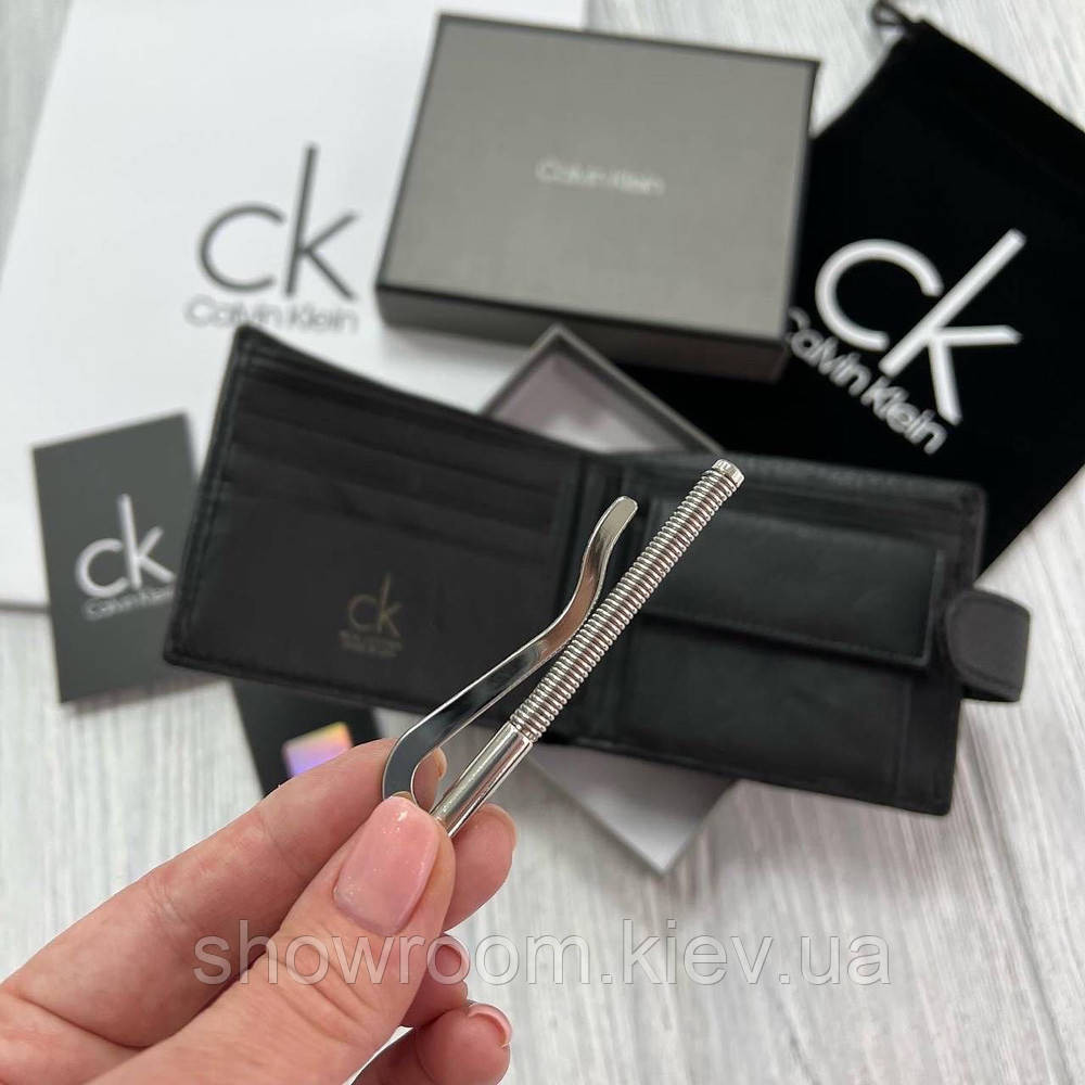 Мужское кожаное портмоне с зажимом (2101) подарочная упаковка Киев - изображение 8