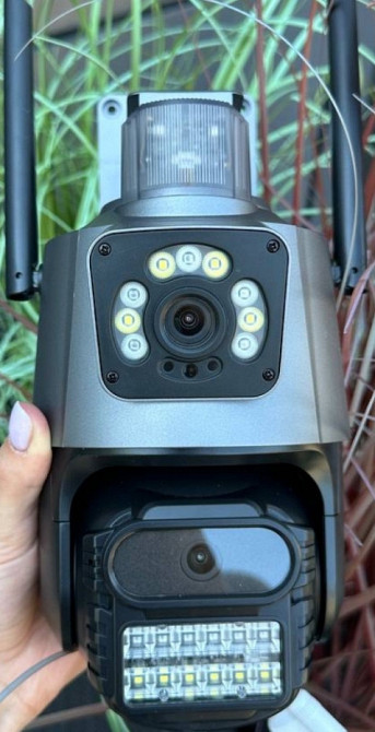 Качественная камера видеонаблюдения 8мп WIFI PTZ ICSee две камеры. Харьков - изображение 2