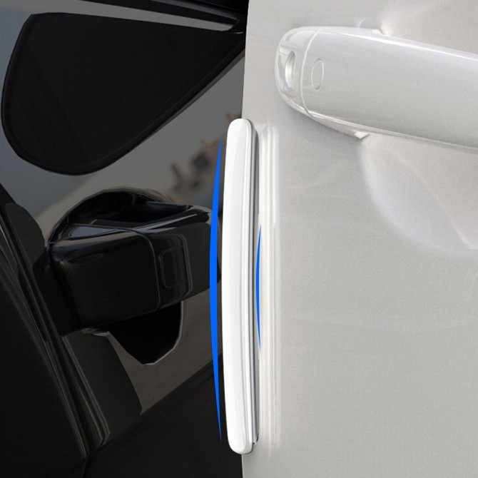 Захисна накладка для автомобільних дверей Baseus Streamlined Car Door Bumper CRFZT-02 (Біла, 4шт) Николаев - изображение 7