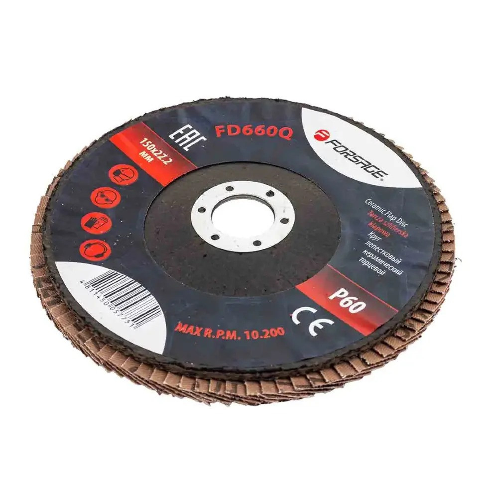 Круг лепестковый торцевой, P 60, 150 х 22.2 мм Forsage F-FD660Q Одесса - изображение 1