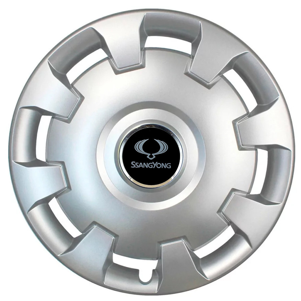 Автомобильные модельные колпаки R15 SsangYong 303 4шт, SJS, серебристые Киев - изображение 1