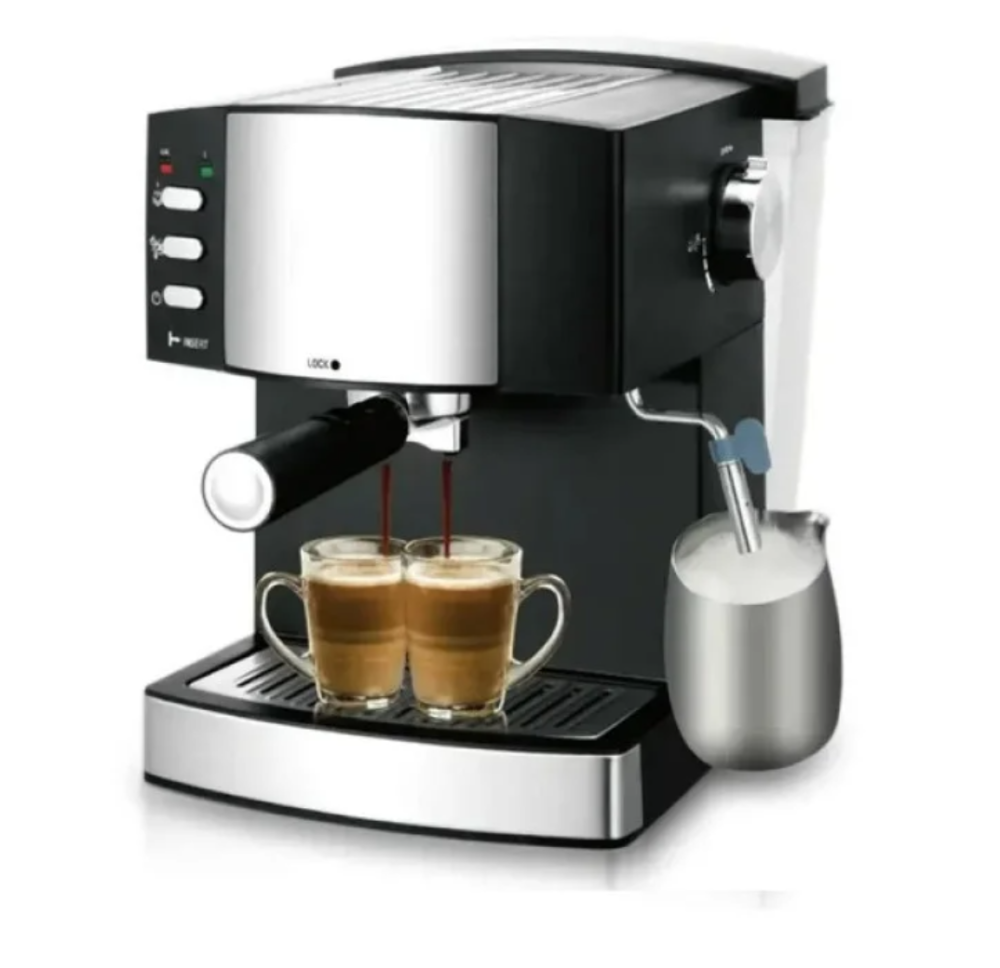 Кавомашина з капучинатором 850Вт, 1,6 л, для меленої кави, еспресо, капучино, американо, автовідключення Одеса - фото 1