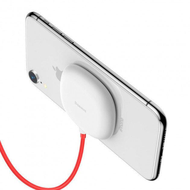 Бездротовий заряд Baseus Suction Cup Wireless Charger WXXP-02 (Бело) Миколаїв - фото 5