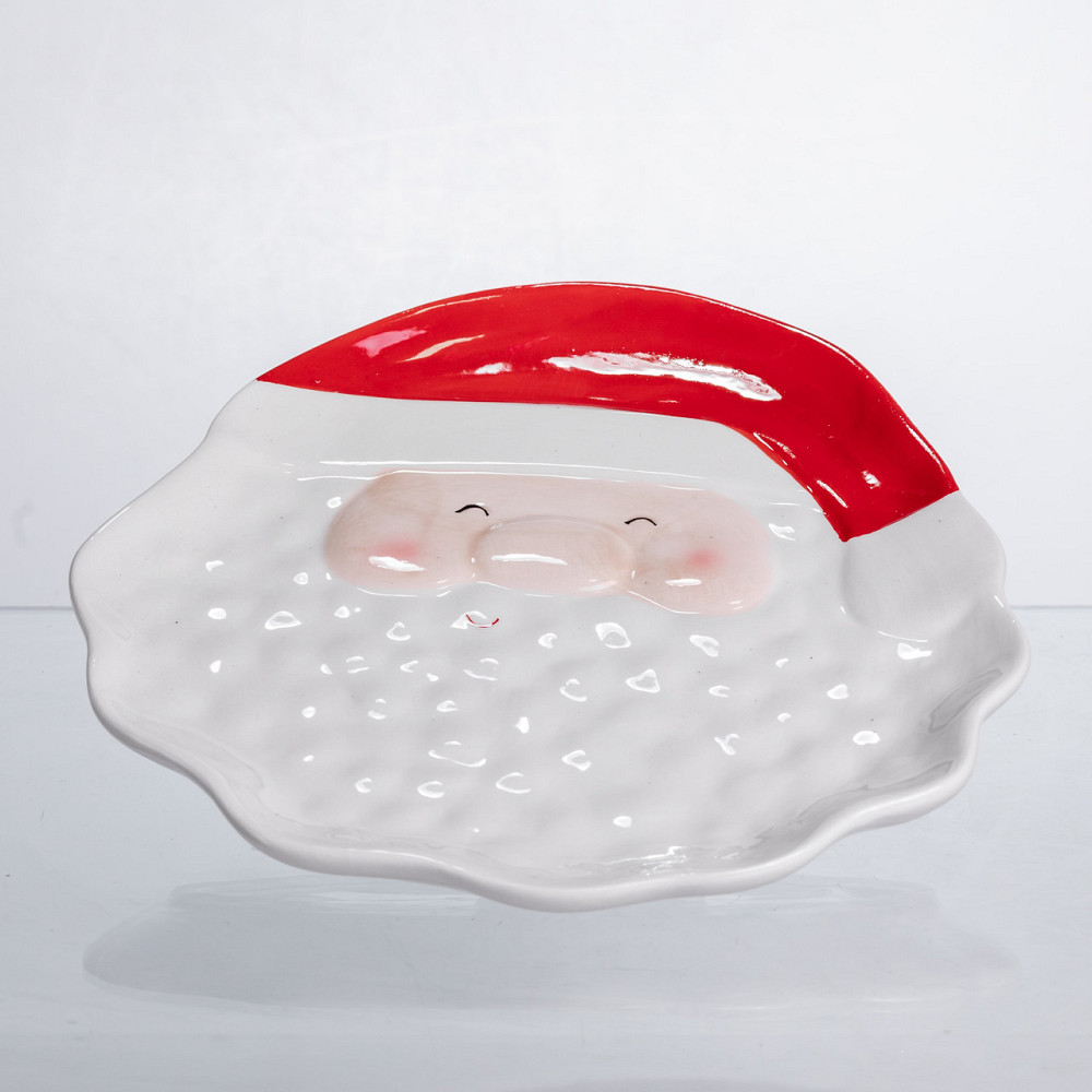 Yiwu Блюдо сервірувальне новорічне Santa Claus 27×21 (см) з порцеляни CR-1-32 Коломыя - изображение 3