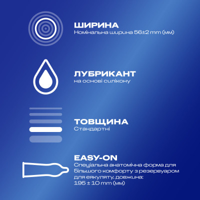 Презервативи Durex Classic латексні з силіконовою змазкою (класичні) 3 шт. (5010232954250) Вінниця - фото 2