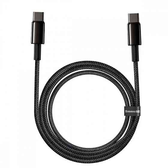 Кабель Baseus Tungsten Gold Type-C to Type-C 100W 2м чорний Львів