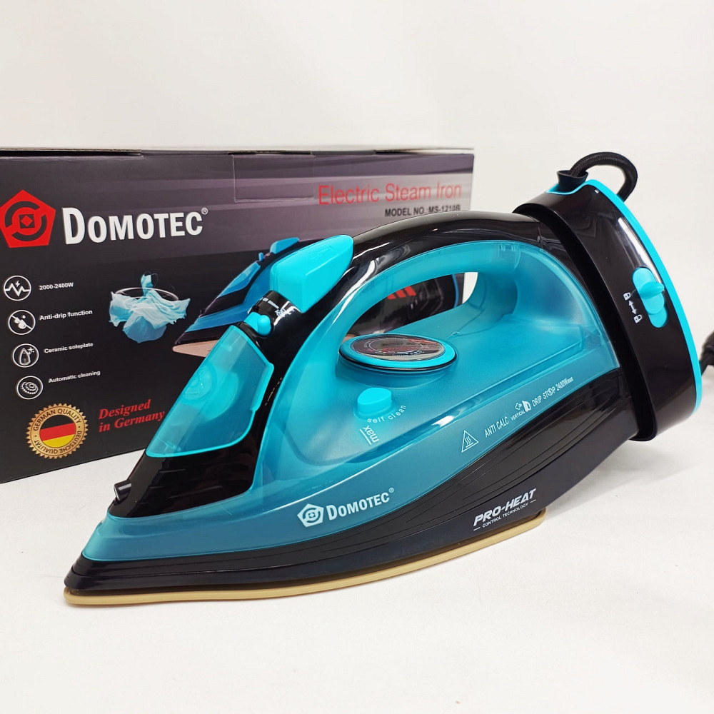 Парова праска для дому стаціонарна Domotec MS-1210В 2400Вт, Праска відпарювач для прасування речей WB-35 Львів - фото 8