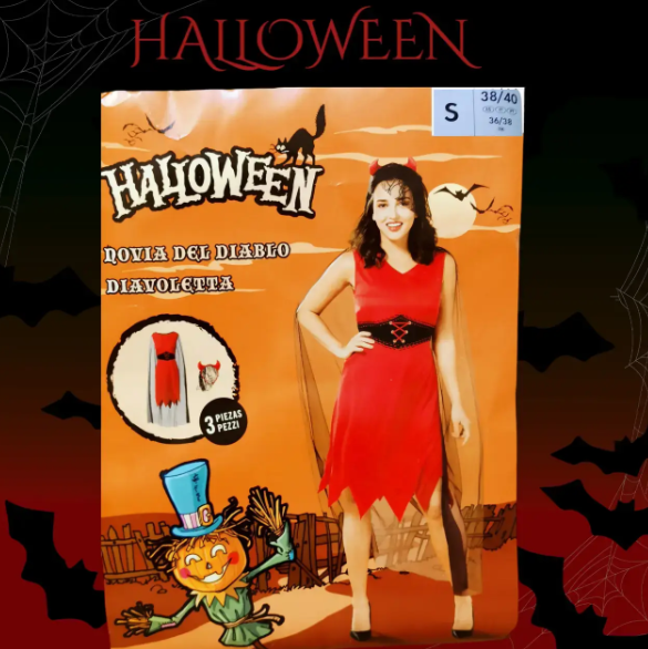 Плаття на Хеловін Наречена Диявола жіноче червоно-чорний Київ - фото 6