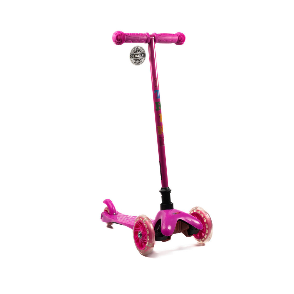 Самокат детский трехколесный iTrike Mini BB 3-013-5-P со светящимися колесами, Розовый Каменец-Подольский - изображение 4