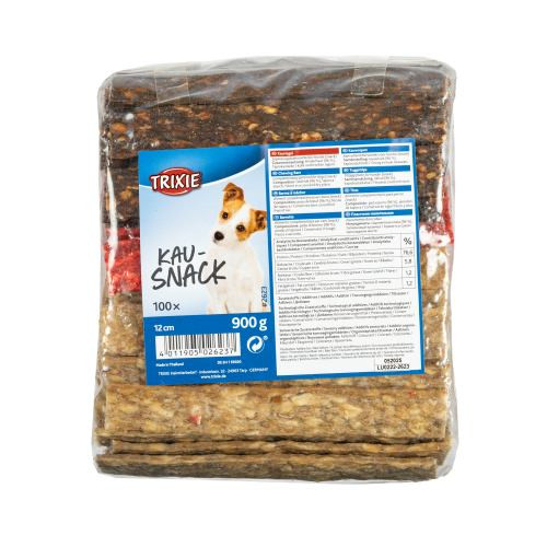 Пластини Trixie для собак жувальні мікс натурaльна шкіра 12 см 100 шт/уп Київ - фото 1