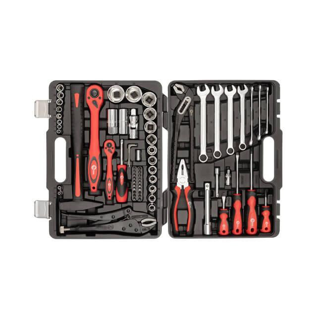 Комплект інструментів INTERTOOL 1/2 "& 1/4" 72од, Cr-V - набір з хром-ванадієвої сталі Львів - фото 1