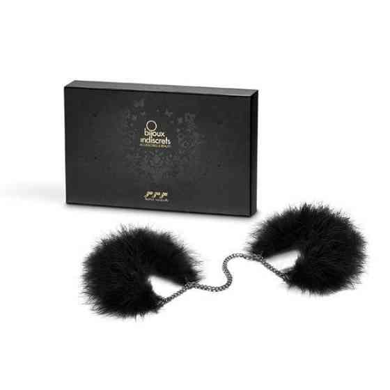 Пухнасті наручники Bijoux Indiscrets Za za zu - feahter handcuffs, пір'яні, подарункова упаковка Sex Aura Київ