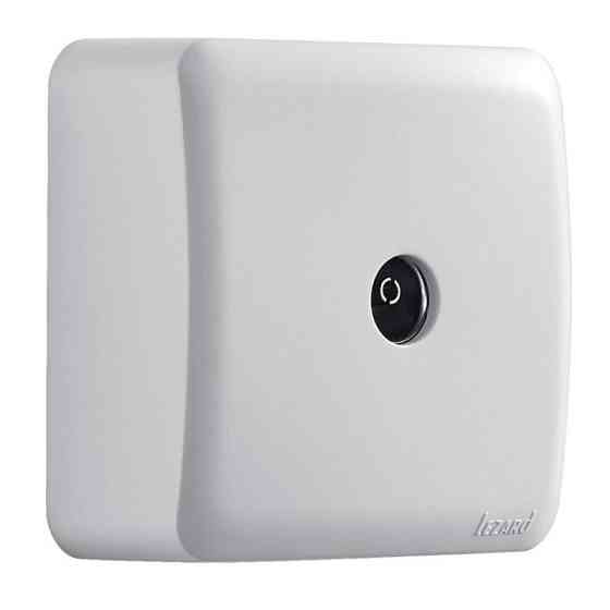 Розетка VIOLA ТВ проходная белый Lezard Харьков