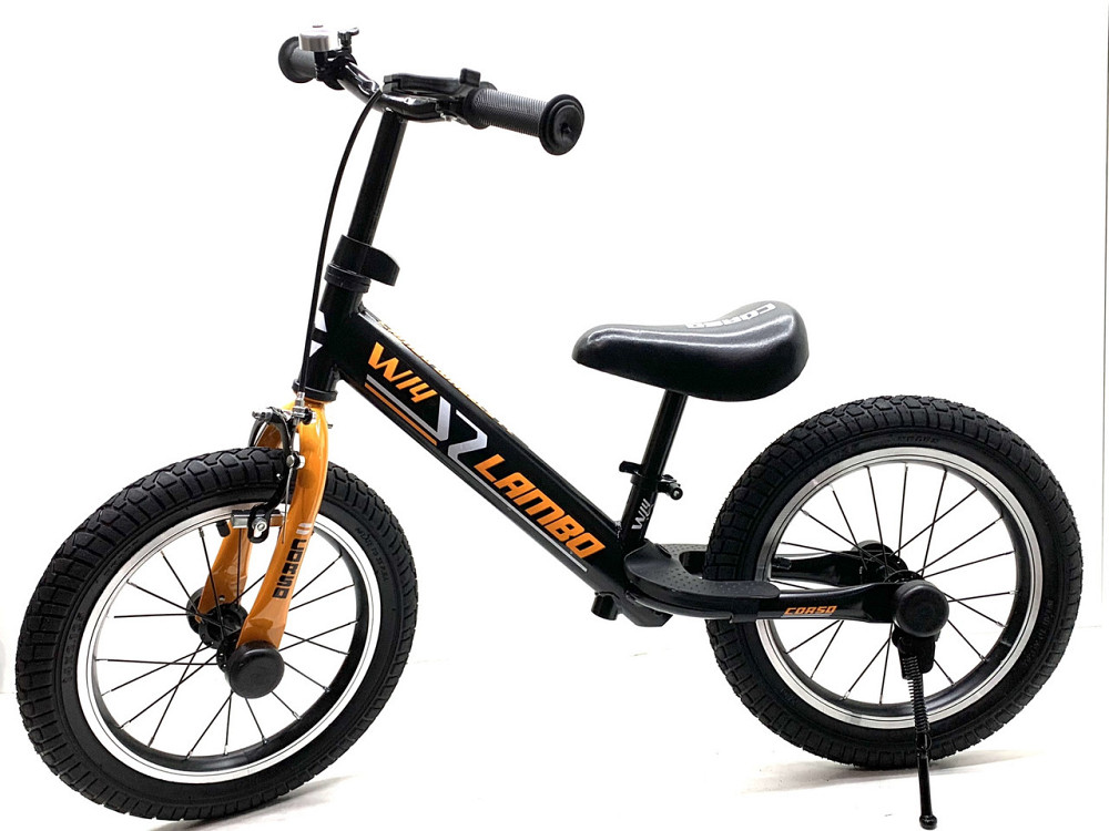 Біговел CORSO LAMBO сталева рама надувні колеса Чорний (LB-14084) Чернігів - фото 1