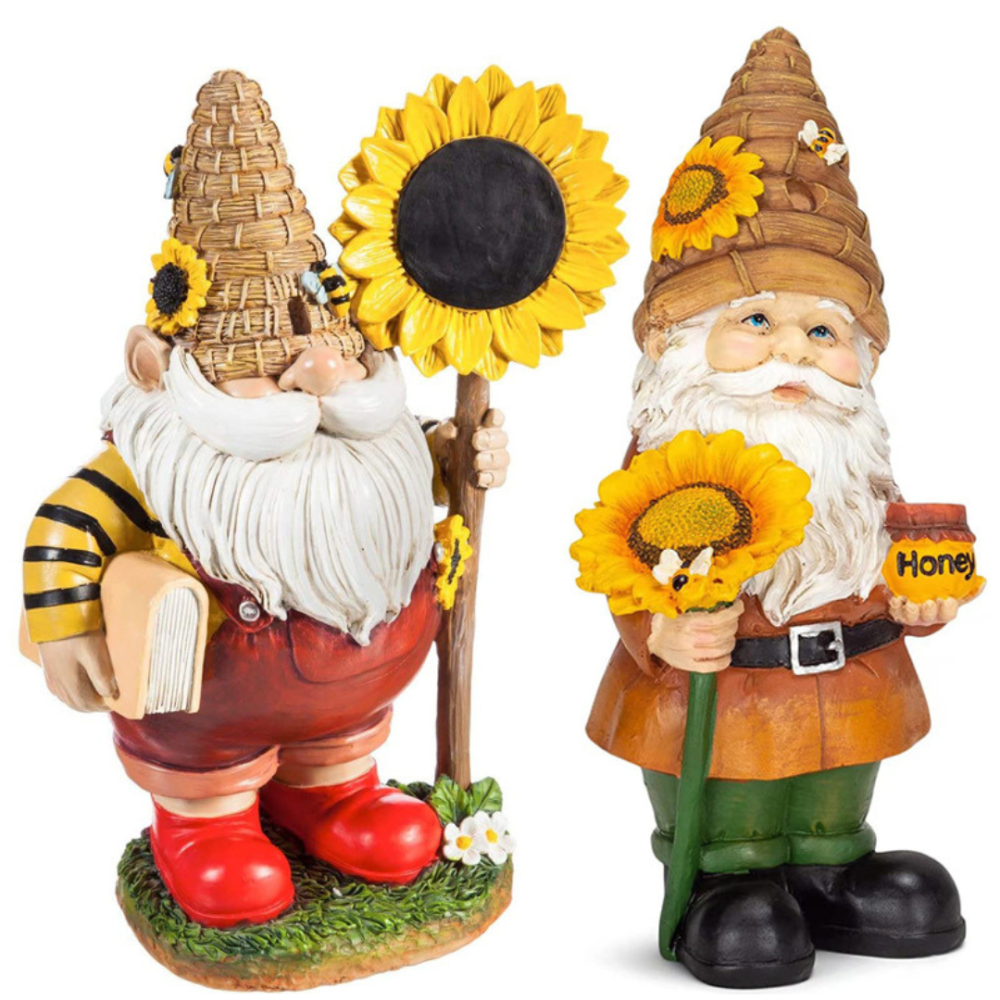 Садова фігурка Гном-Бджоляр 15,5 х 8 х 7.5 см Оберіг для пасіки. Полістоун Одеса - фото 3