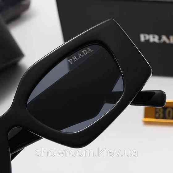 Жіночі брендові сонцезахисні окуляри Prada (3030) black Київ