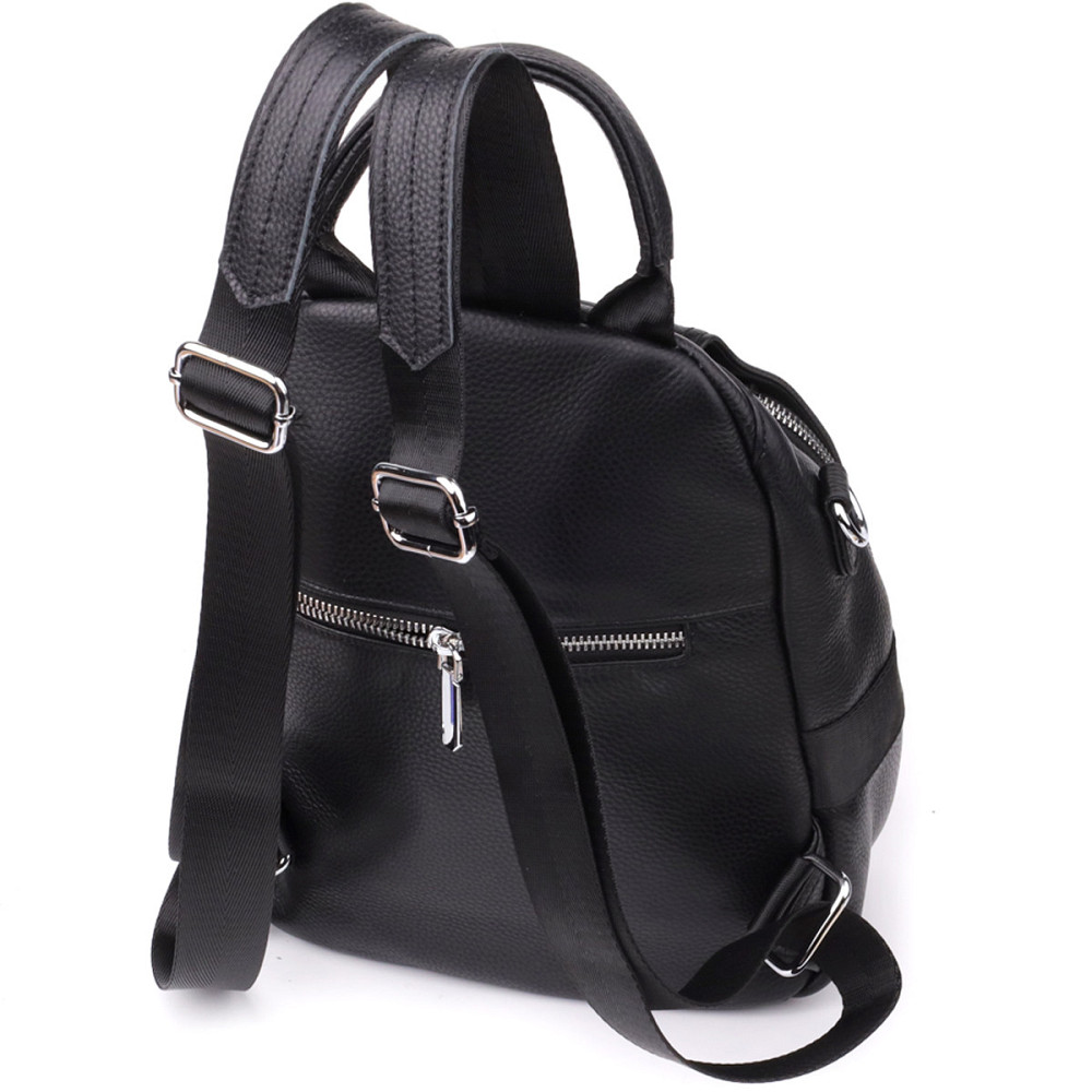 Жіночий рюкзак з натуральної шкіри Vintage 23056 Чорний Київ - фото 2