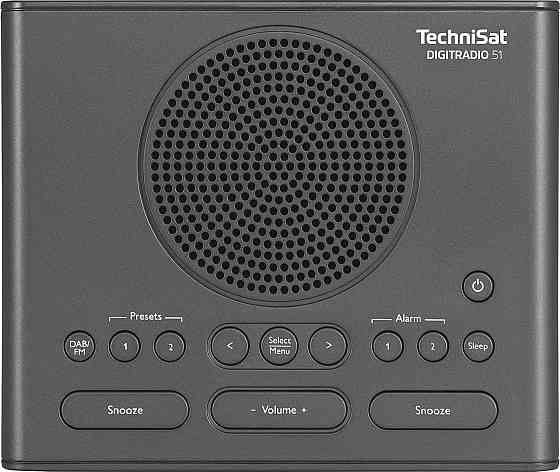 Будильник TechniSat Digitradio 51 DAB+ FM с двумя будильниками таймер сна регулируемая яркость дисплея черный Киев