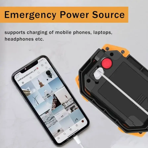 Уцінка Світлодіодний портативний ліхтар Tekstap 10W 6500K 500lm IP54 c USB з Акумуляторами 18650 Київ
