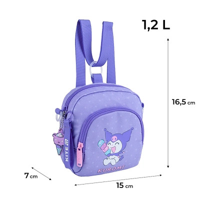 Сумка детская Kite Kids Kuromi 2620-2 сумка-рюкзак (HK25-2620-2) Винница - изображение 7