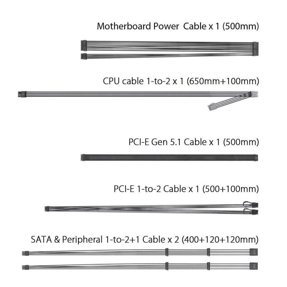Блок живлення Asus TUF Gaming 750 W Gold EVO (90YE00SB-B0NA00) ( 26501 ) Харків - фото 9
