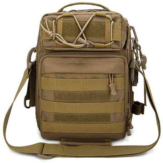 Сумка через плечо военная маскировка, Плечевая мужская вместительная сумка Мужская рюкзак слинг AR-47 Львов