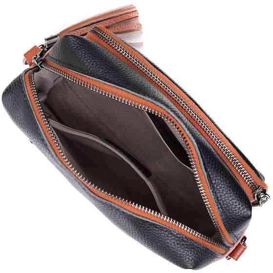 Сумка для женщин на каждый день из натуральной кожи Vintage 22588 Черный Киев