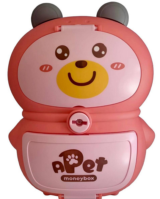 Детская электронная копилка-сейф игровой терминал розовый Киев - изображение 2