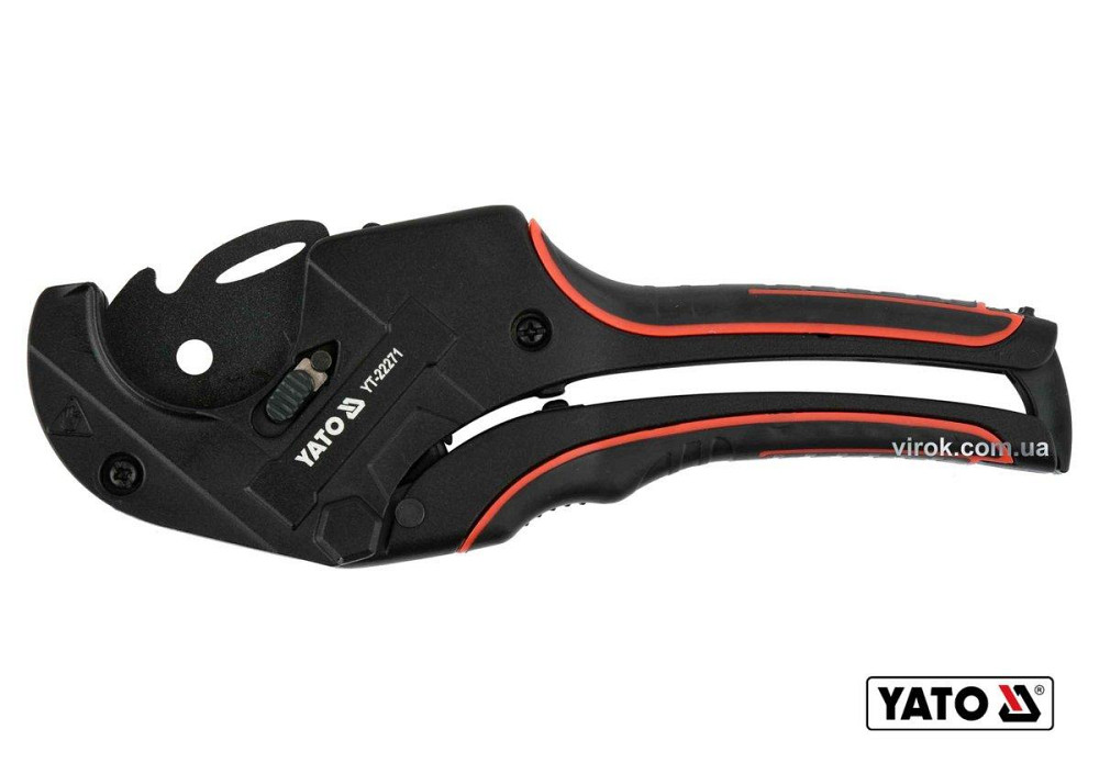 Труборіз для ПВХ труб YATO : max Ø42 мм, алюмінієвий корпус, ручка- ABS + TPR [10/40] Одеса - фото 1