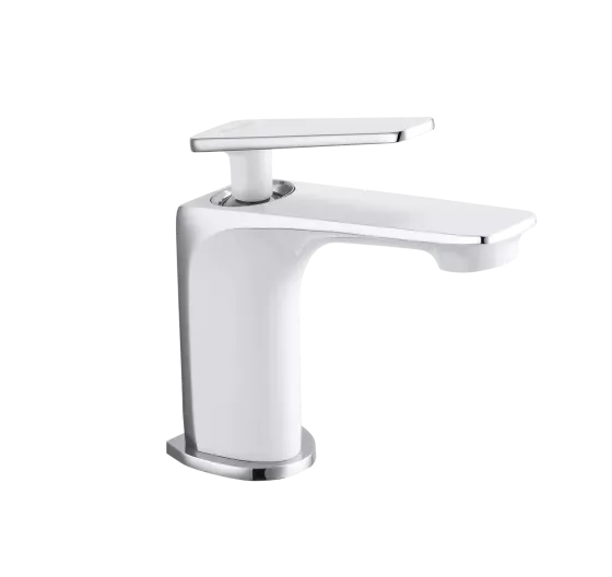 Змішувач для умивальника Frap F1058 білий/хром Київ