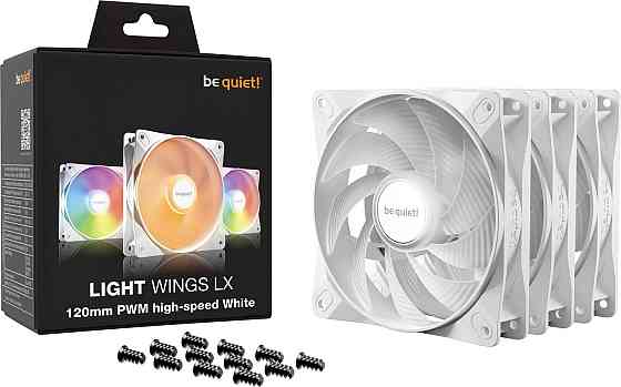 Вентилятор be quiet! Light Wings LX 120mm PWM High-Speed 3-Pack White (BL125) ( 28611 ) Харьков
