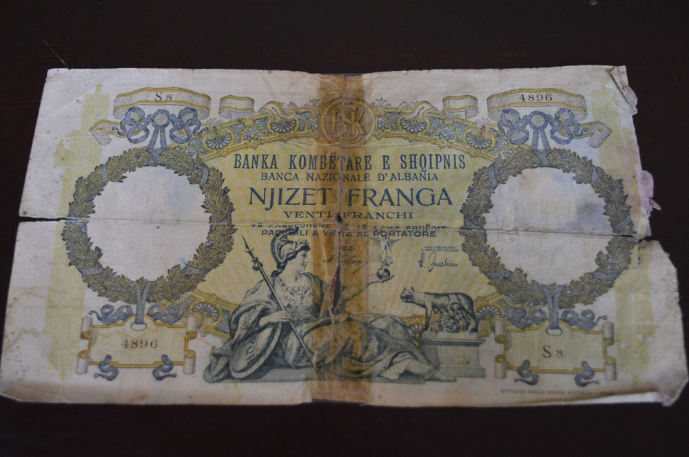 Албанія 20 франгов 1939 рік Полтава - фото 1