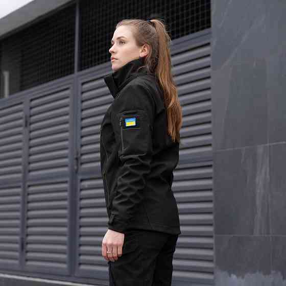 Жіноча тактична чорна куртка Pobedov Motive Київ