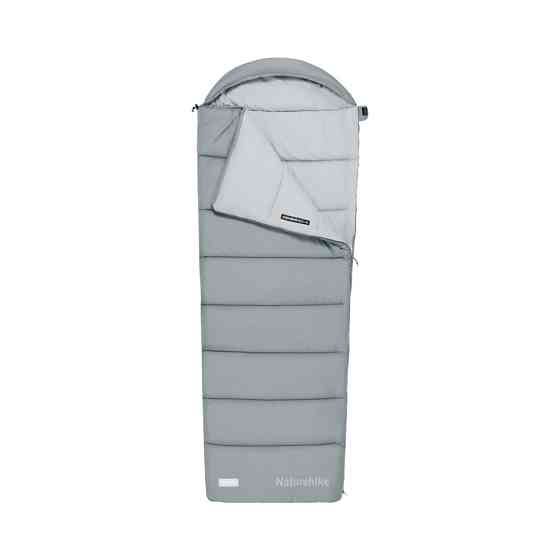 Спальний мішок з капюшоном Naturehike MS100 CNK2350WS023 лівий, сірий Київ