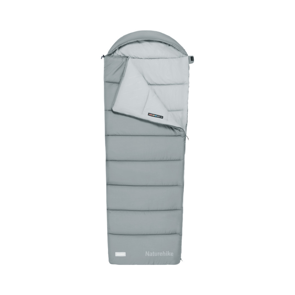 Спальний мішок з капюшоном Naturehike MS100 CNK2350WS023 лівий, сірий Київ - фото 1