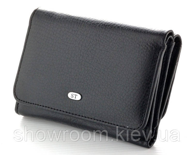 Жіночий шкіряний гаманець (4031) чорний Київ - фото 1