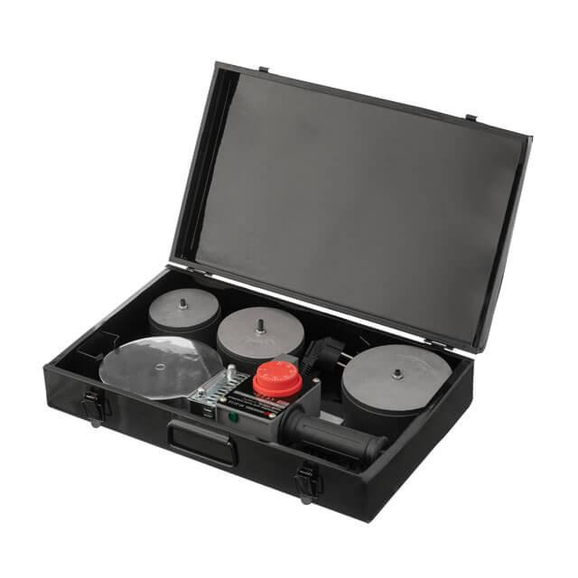 Паяльник для пластиковых труб, 1,5 кВт, 0-300°C, насадки 75, 90, 110 мм, металлический кейс INTERTOOL RT-2113 Киев - изображение 4