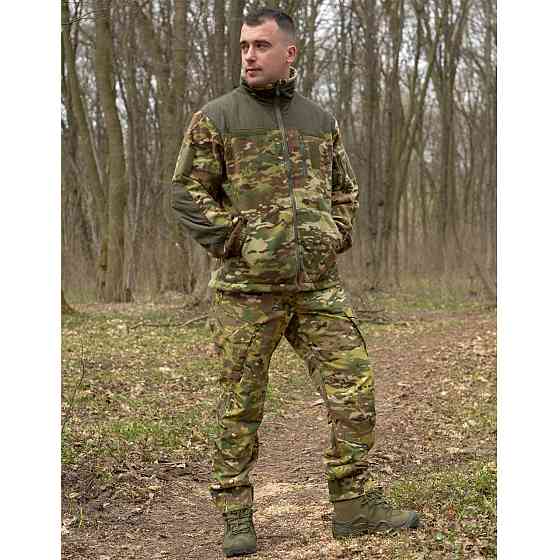 Тактична чоловіча флісова кофта (Мультикам, піксель, олива, темно-синя, койот, чорний) Киев