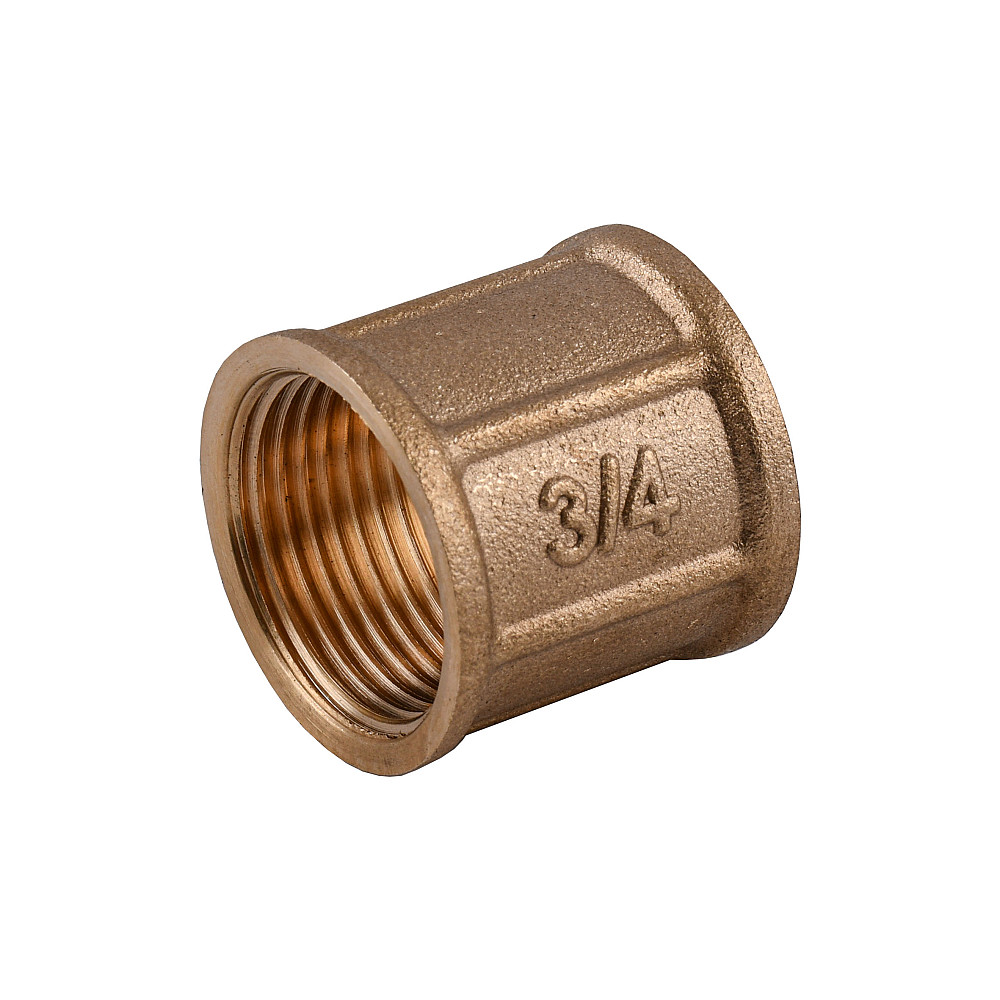 Муфта 3/4″ВВ латунна LM441S OPTIMUM Киев - изображение 1