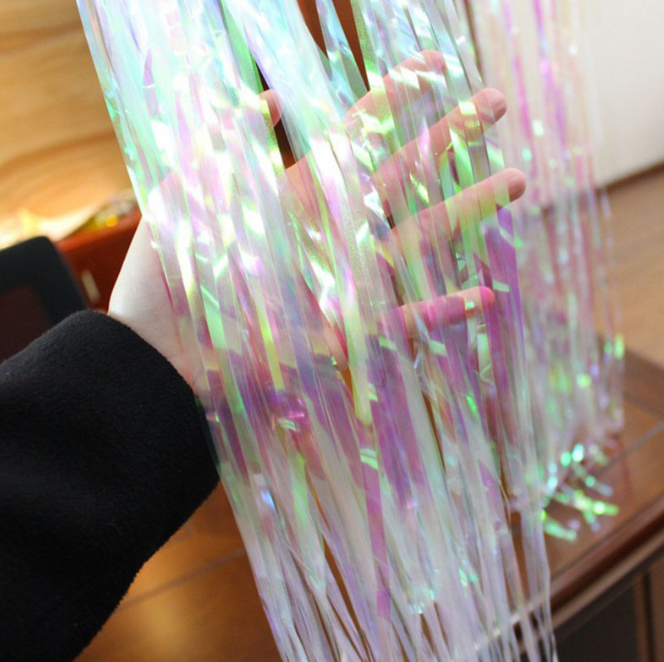 Занавески дождик для фотозоны 2 м на 1 м перламутровый Киев - изображение 2