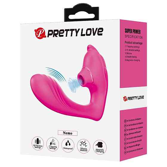 Вібромасажер PRETTY LOVE NEMO, 7 tapping functions 10 vibration functions Sex Aura Київ