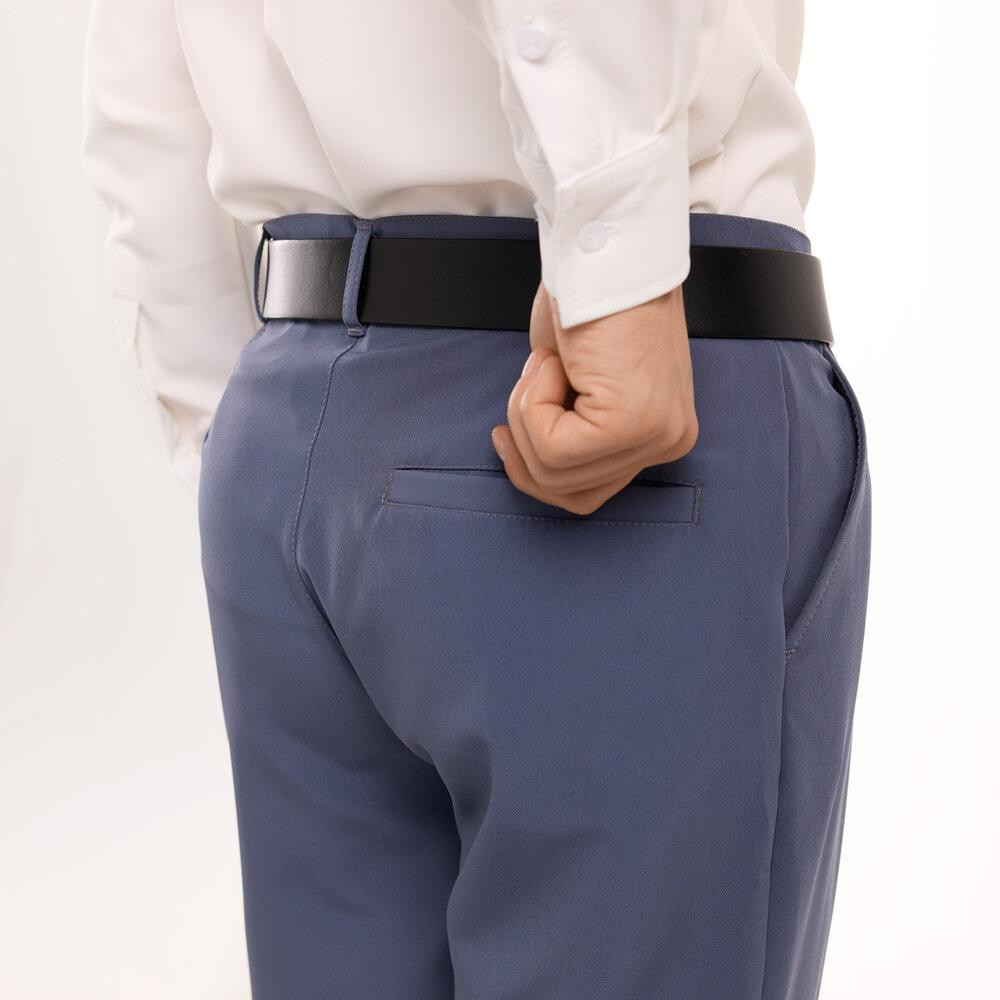 Антрацит темно-серые мужские брюки смарт-кэжуал со стрелками Pobedov Legend Киев - изображение 8